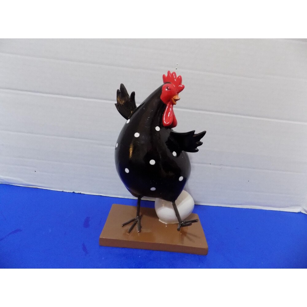 NEW Funny Hen Chicken Egg Statue Figurine Country Farmhouse Home Decor